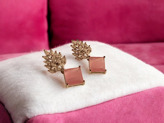 Blush Bloom Statement Earrings